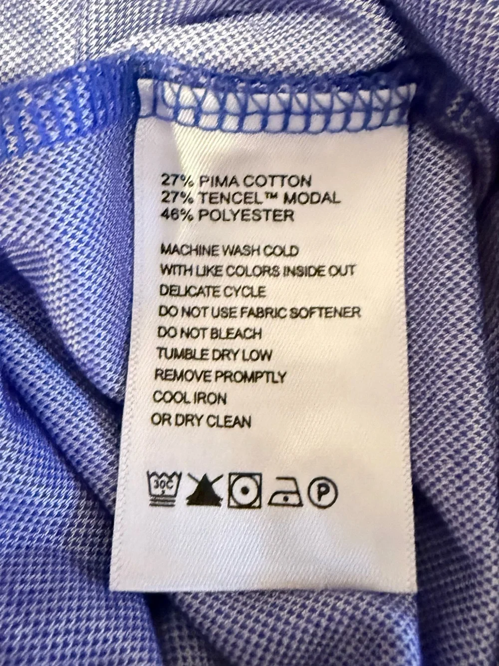 Tommy Bahama Men's Blue Heather Polo Shirt with Chest Pocket. #0083